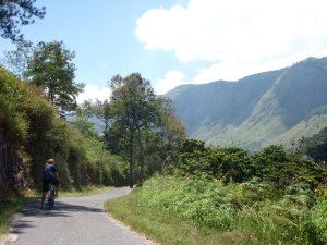 Lake Toban Samosirin saarella oli kiva myös pyöräillä. 