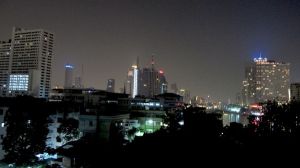 En voinut vastustaa Bangkokin majapaikkani upeita näkymiä. 